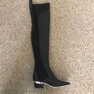 Black over the knee boots